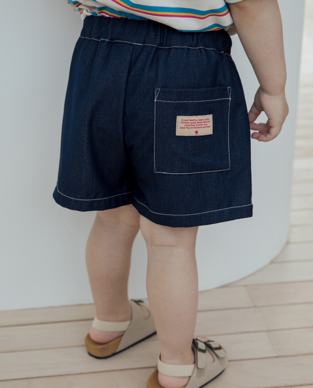 ライトデニム ショートパンツ