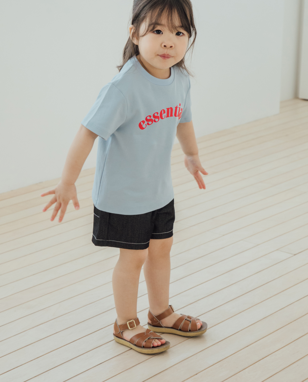 ライトデニム ショートパンツ