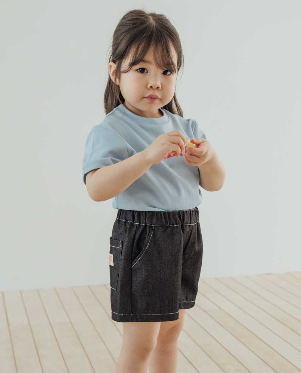 ライトデニム ショートパンツ