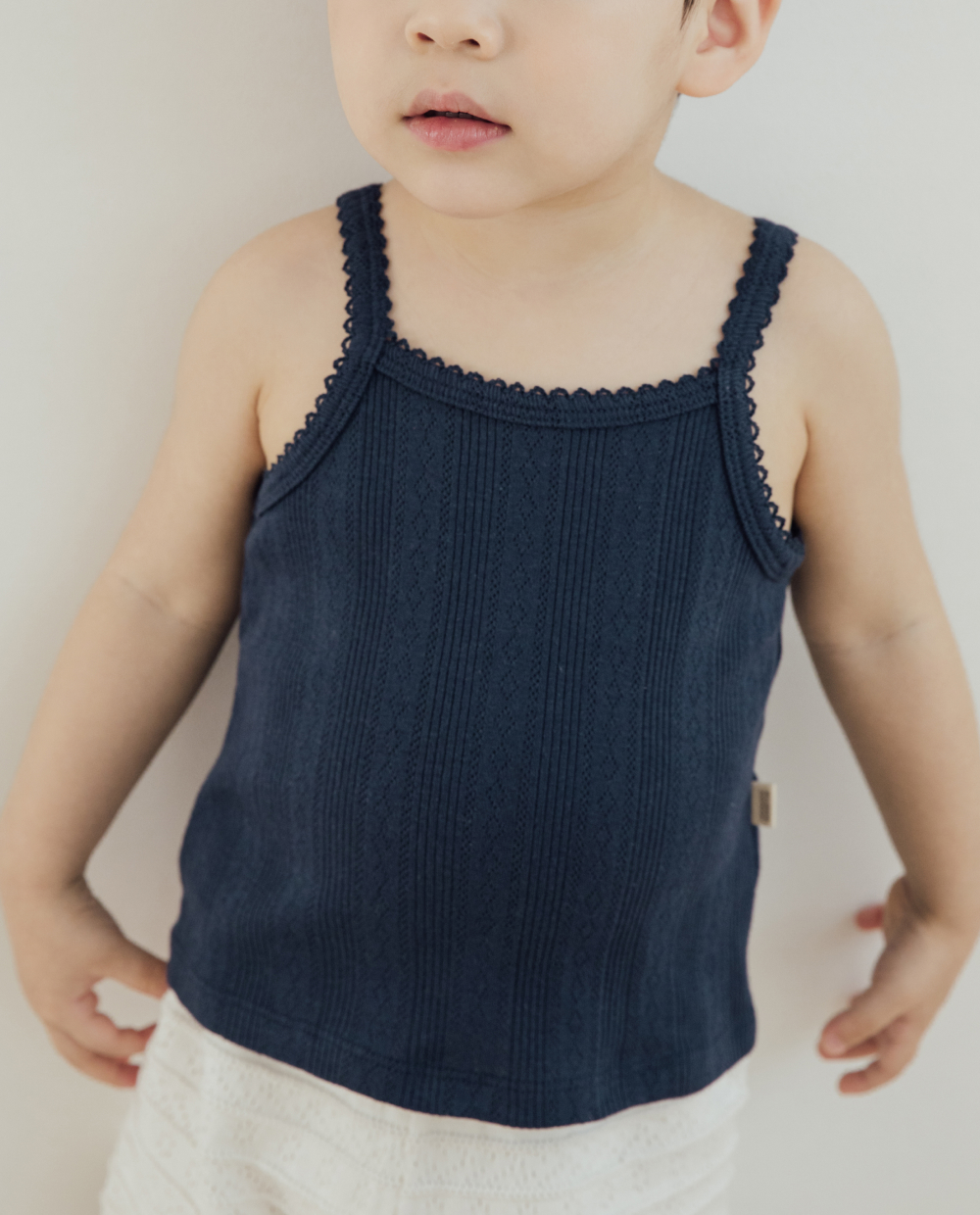 アイレット ピコット キャミソール Tシャツ