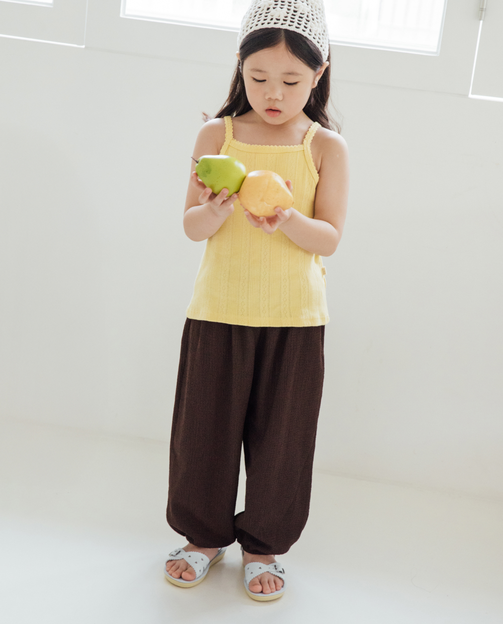 アイレット ピコット キャミソール Tシャツ