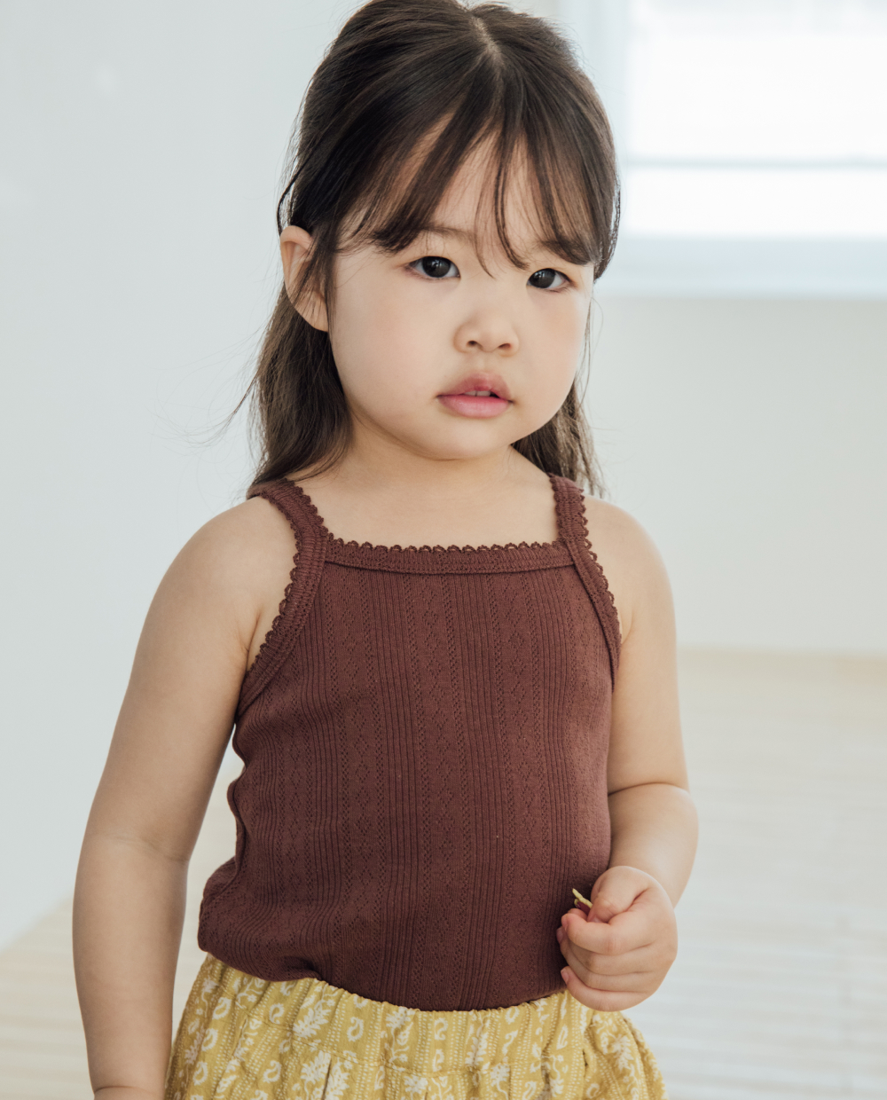 アイレット ピコット キャミソール Tシャツ