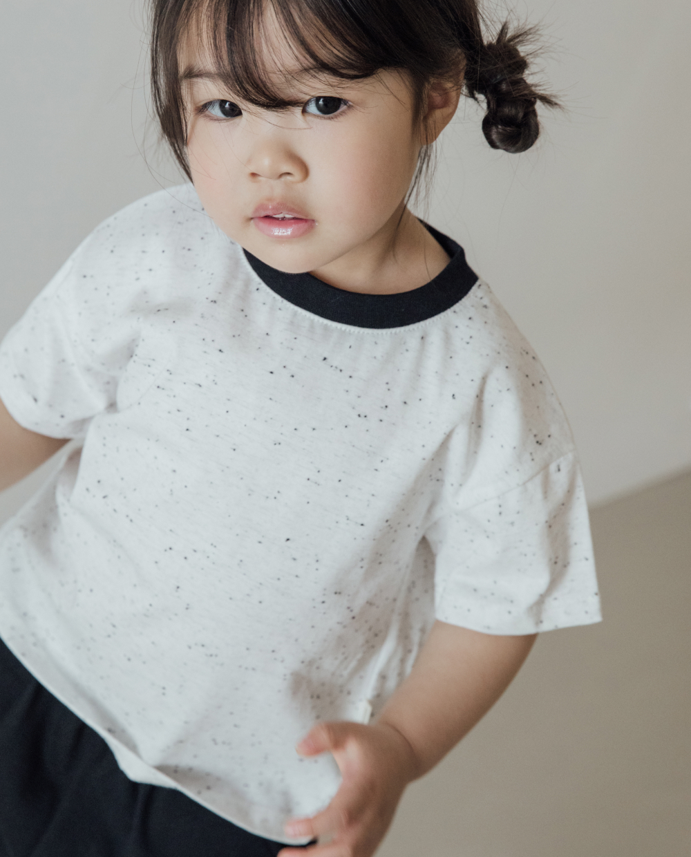 オレオカラー配色レギュラーフィット半袖Tシャツ