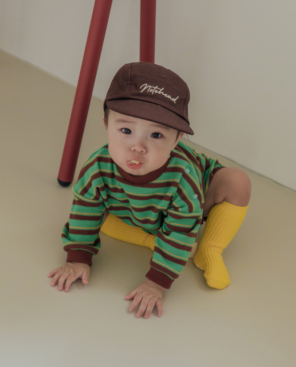 ソフトワッフル ワイドフィット ロンパース