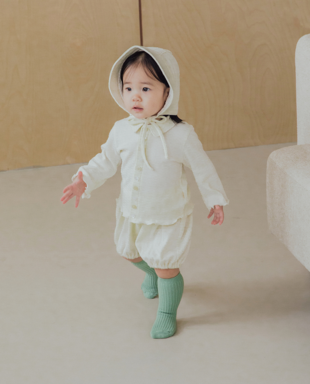 ジャガードリブ ビッグカラー セットアップ