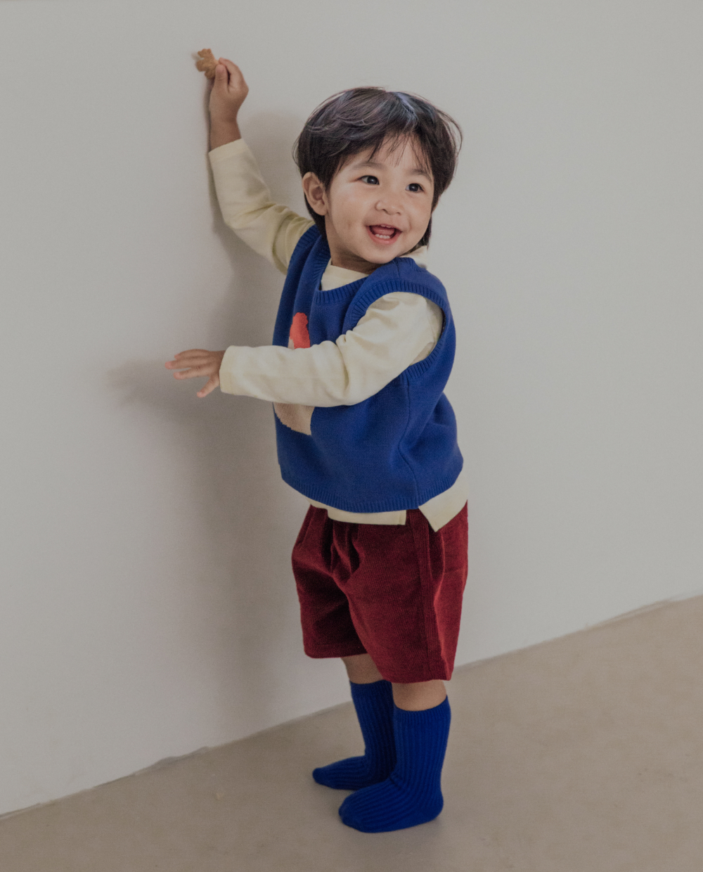 ライトコーデュロイ プリーツ ハーフパンツ