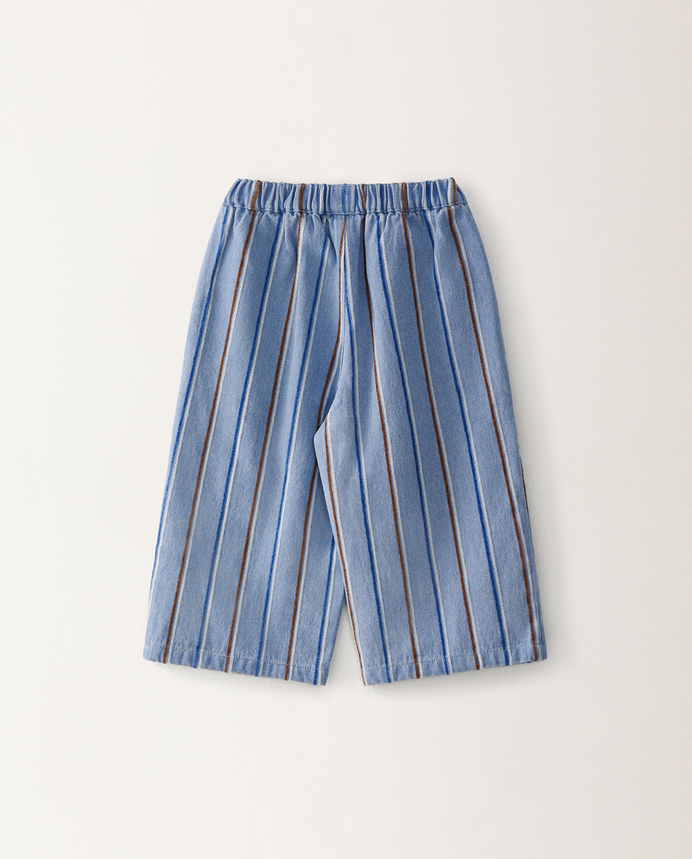 ストライプ ワイドデニムパンツ DNL バック