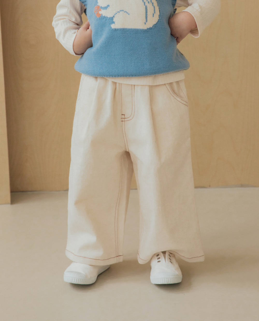 クラシック ワイド デニムパンツ
