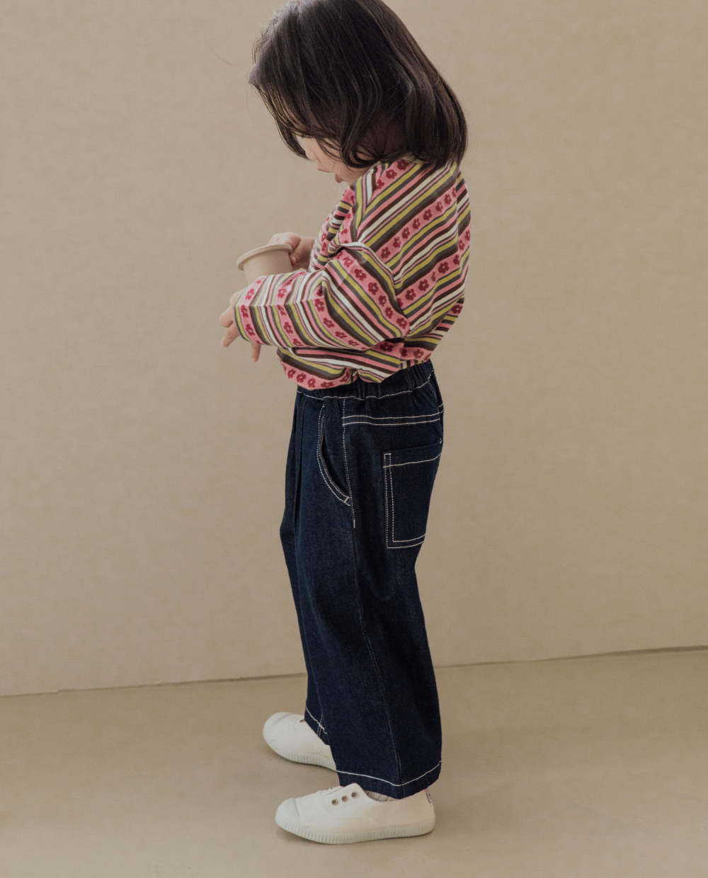 クラシック ワイド デニムパンツ