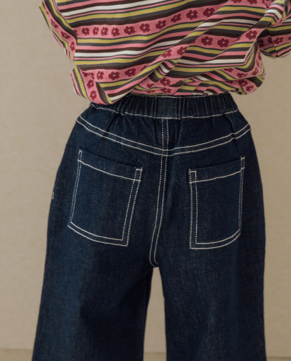 クラシック ワイド デニムパンツ