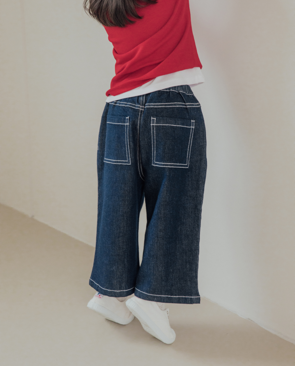 クラシック ワイド デニムパンツ