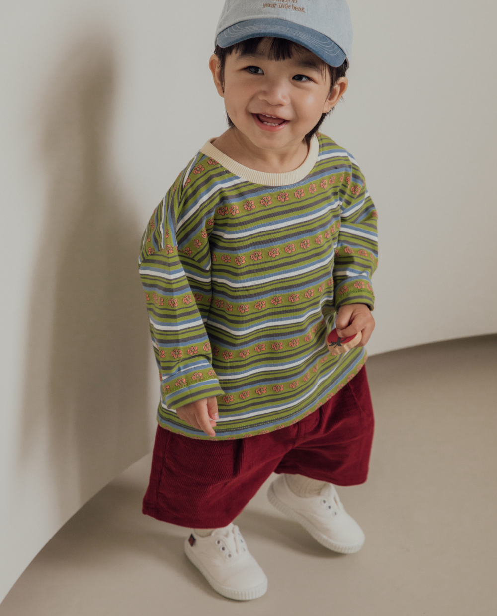 コットンジャカード ルーズフィット Tシャツ