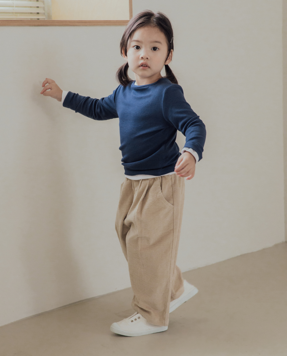 ふんわりもちもち ラウンドネックTシャツ