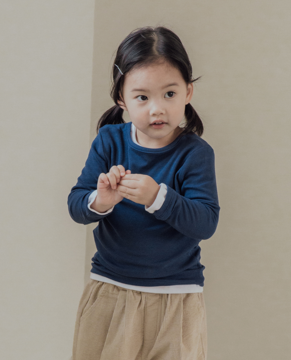 ふんわりもちもち ラウンドネックTシャツ