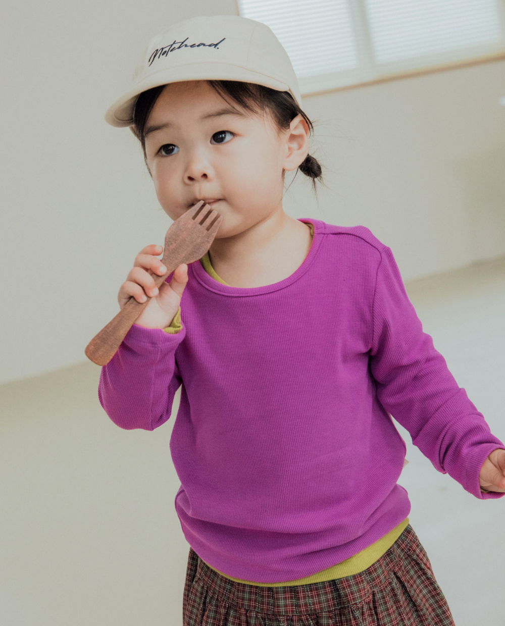 ふんわりもちもち ラウンドネックTシャツ