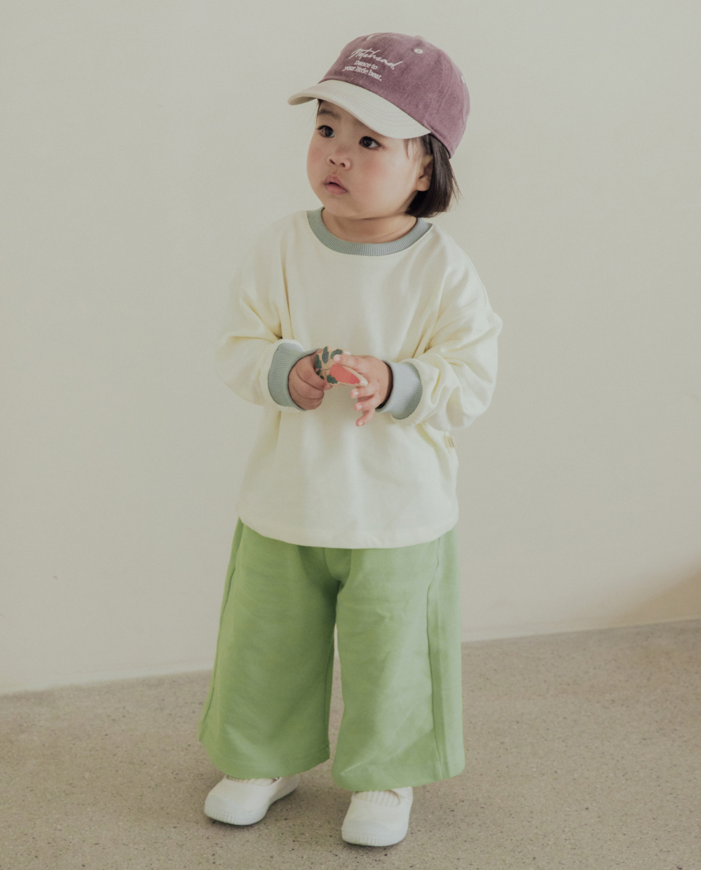ソフトコットン ワイド 8分丈 パンツ