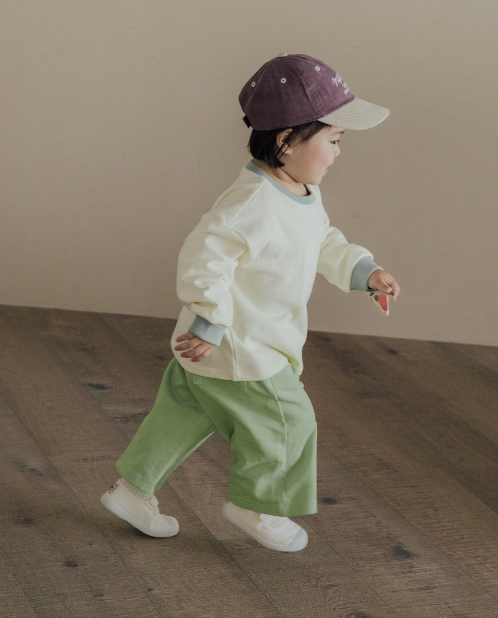 ソフトコットン ワイド 8分丈 パンツ