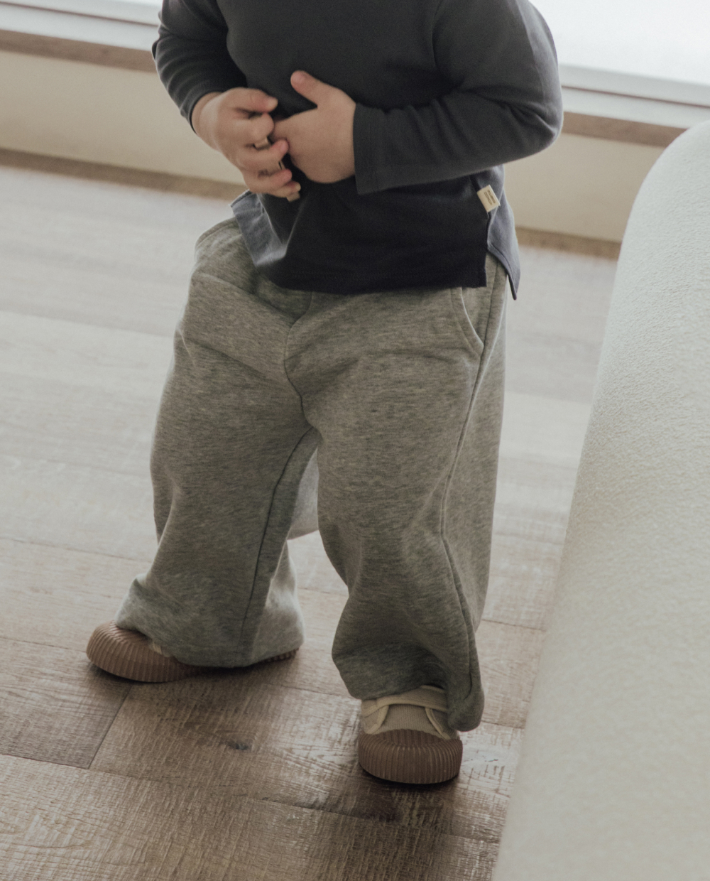 ソフトコットン ワイド 8分丈 パンツ