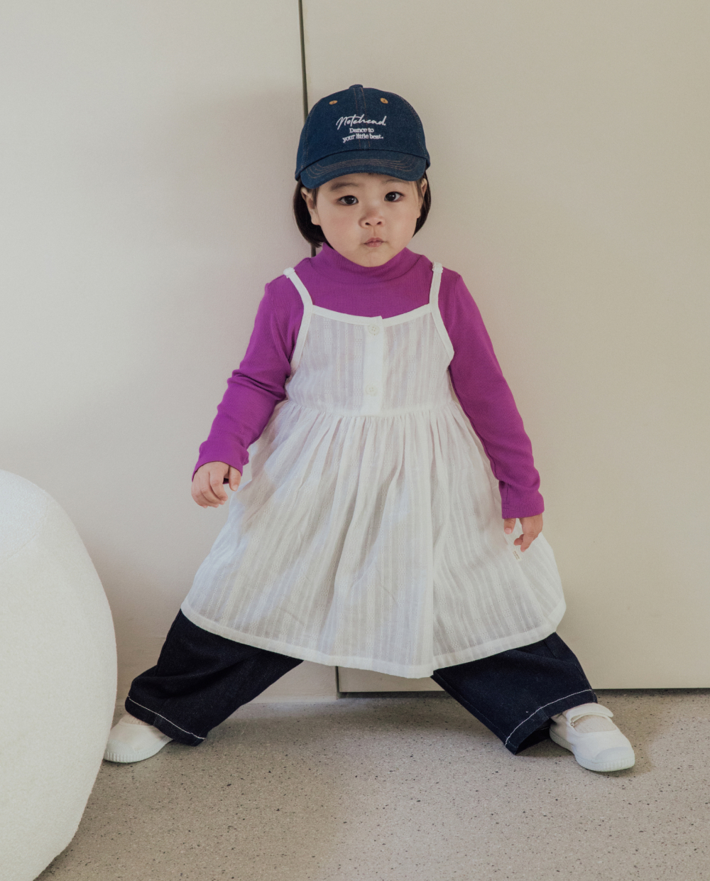 もちもちストレッチ カーブドデニムパンツ