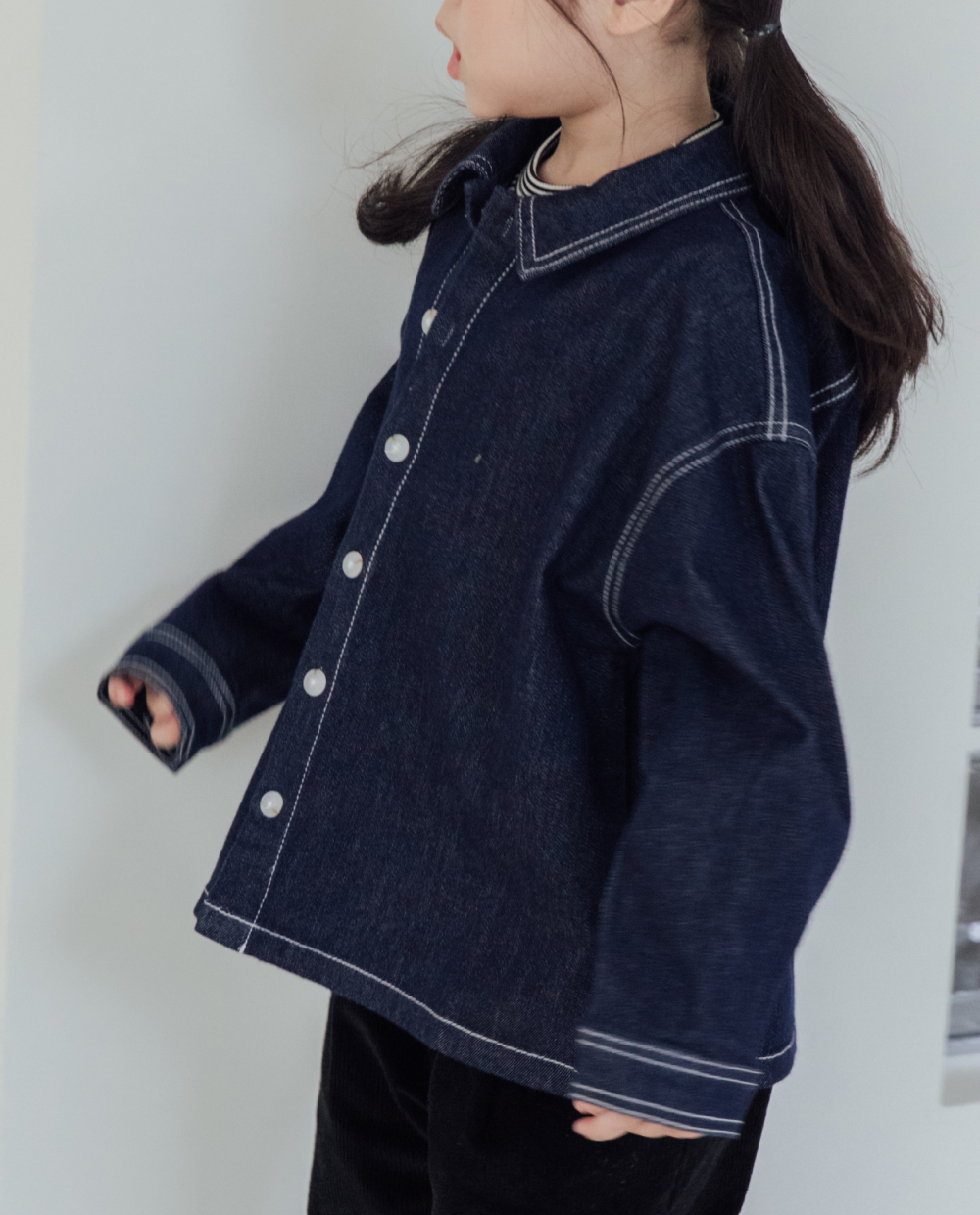 클래식 데님 셔츠쟈켓