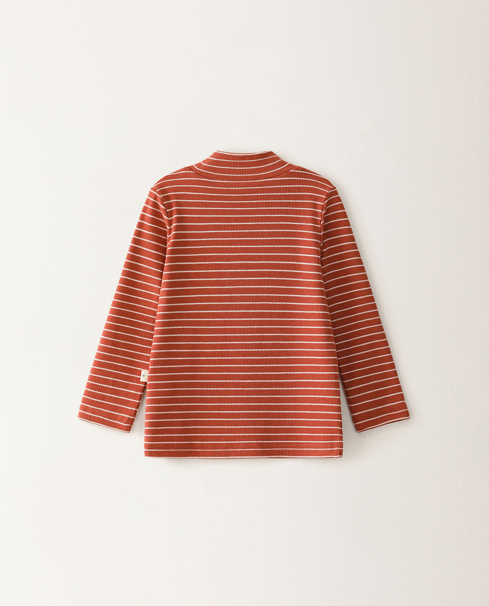 フォンダン 찰랑 하프넥 ストライプ Tシャツ BRC バック