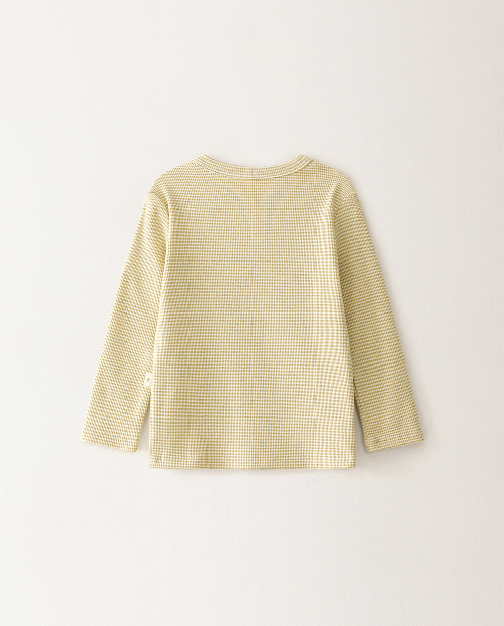 コットン スパン リブ スリムフィット Tシャツ バック