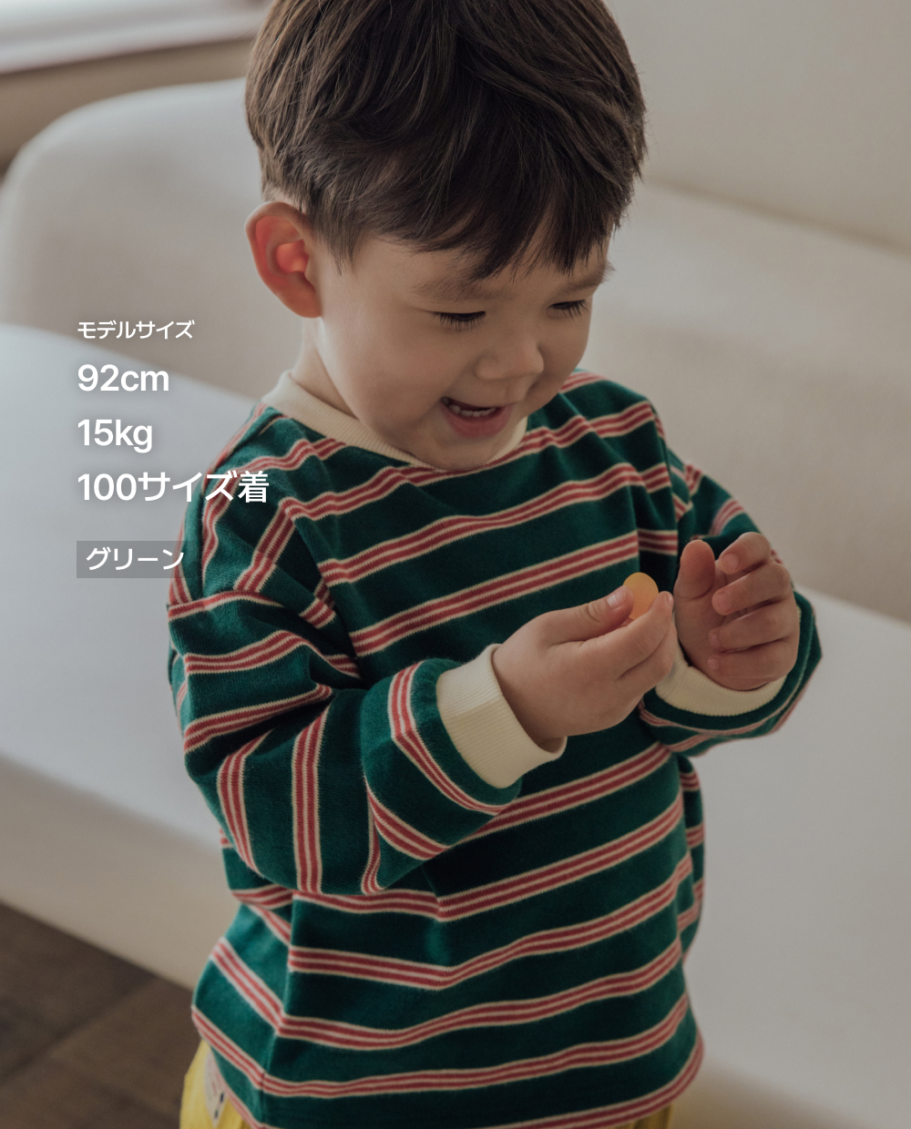 コンフォートソフト ダブルライン ストライプ Tシャツ