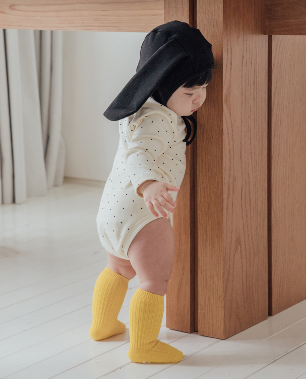 ソフトリー ふんわりもちもち ドット ボディスーツ