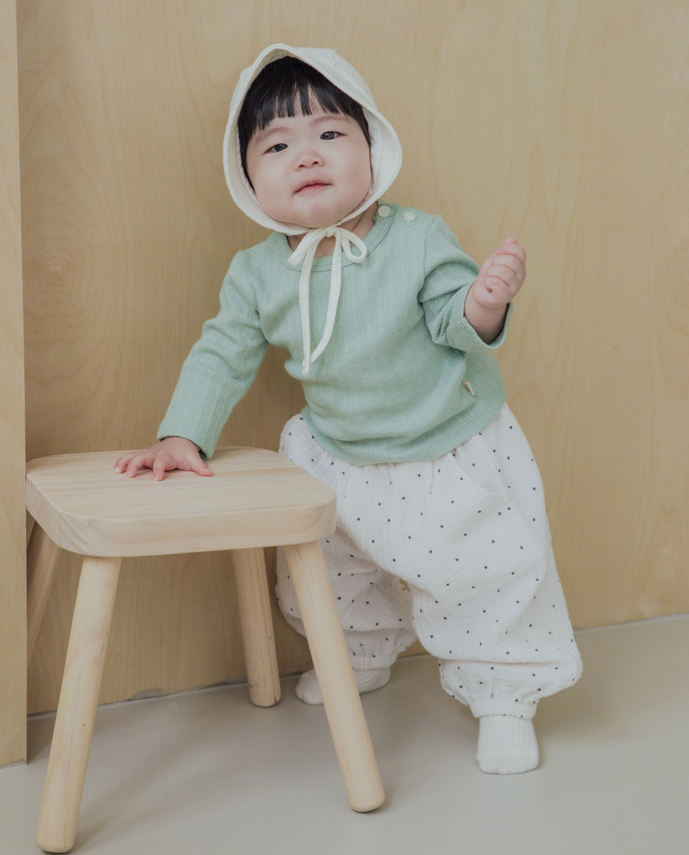 ふんわり三重ガーゼ バルーンパンツ