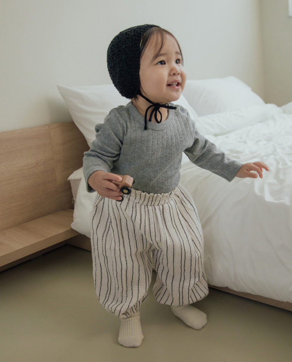 ふんわり三重ガーゼ バルーンパンツ
