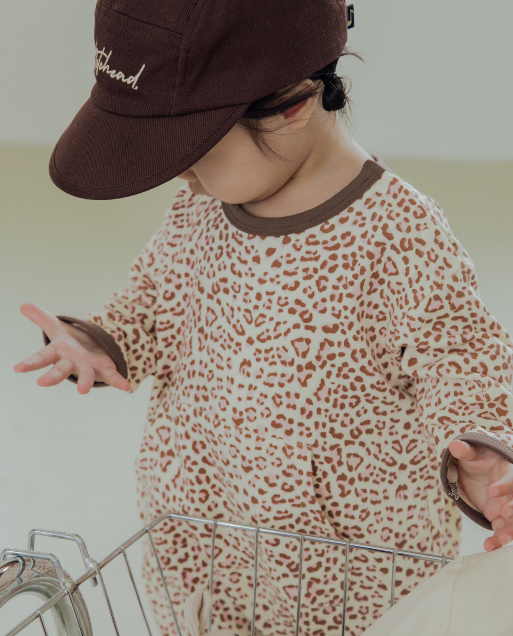 ソフトリー もちもち レオパードロンパース