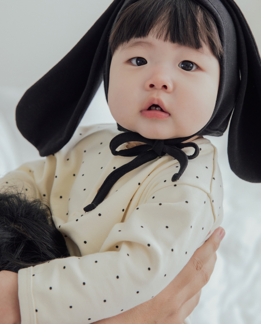 ソフトリー ふわふわドットロンパース