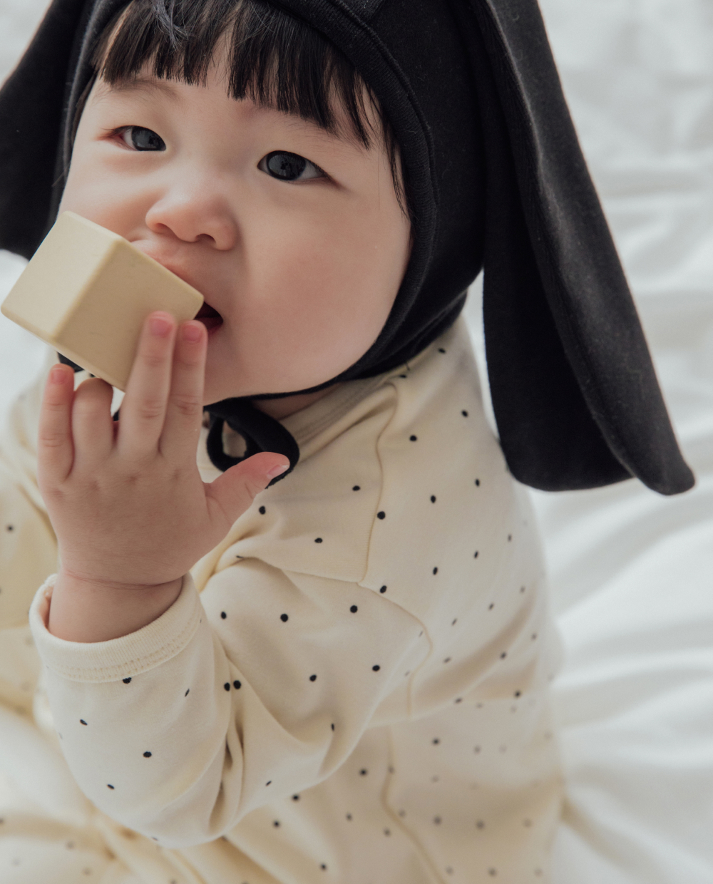 ソフトリー ふわふわドットロンパース
