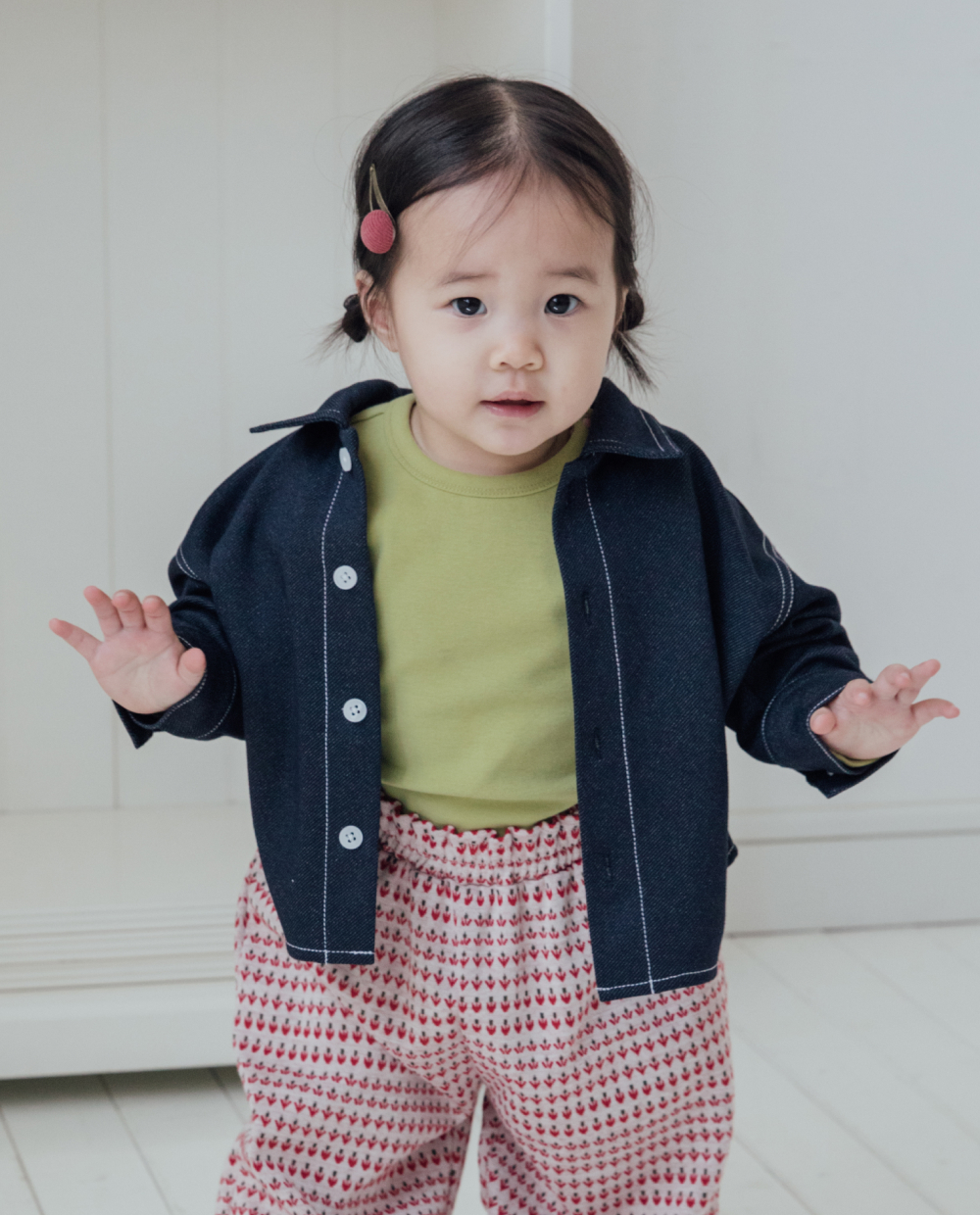 말랑데님 셔츠자켓