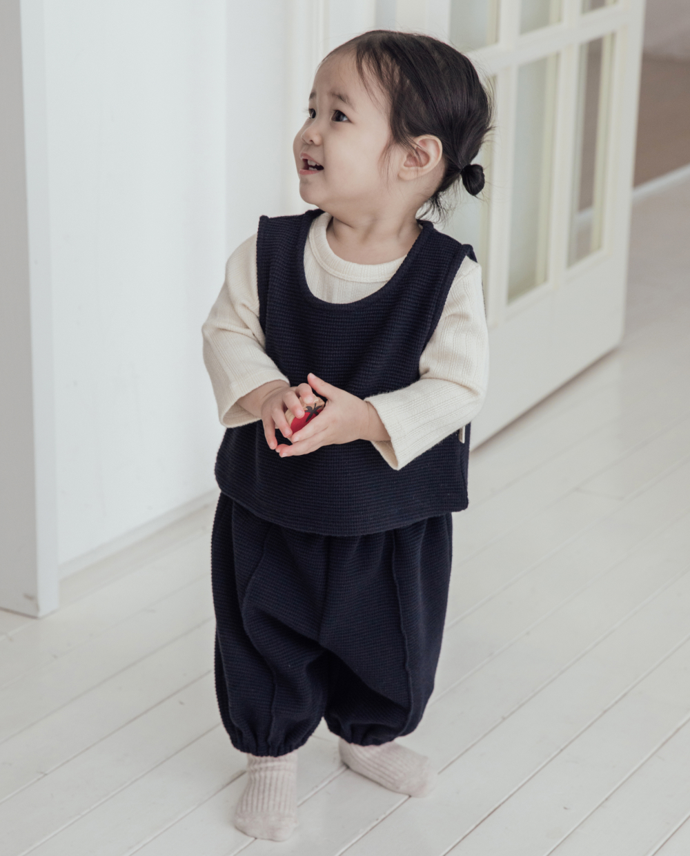 ソフトワッフルベスト＆パンツセット