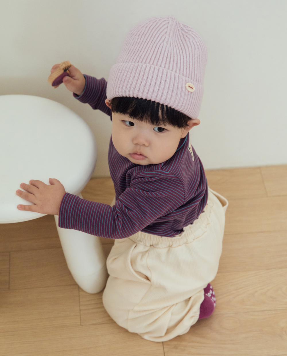 ふんわり柔らかニットビーニー
