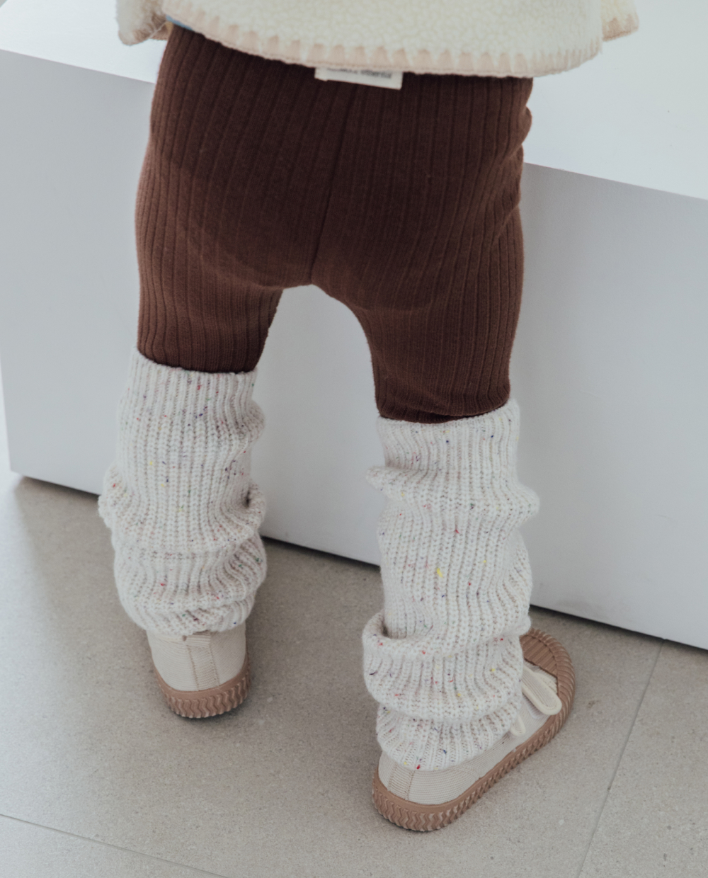 ソフトブレンディング ニット ロングレッグウォーマー