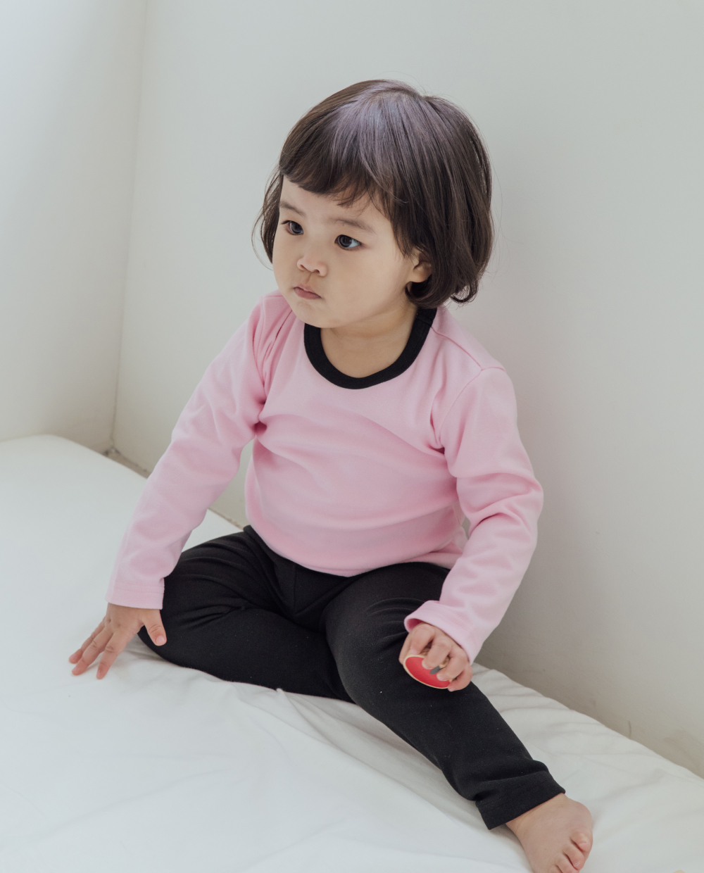 포근보들 슬림핏 컬러블럭 실내복