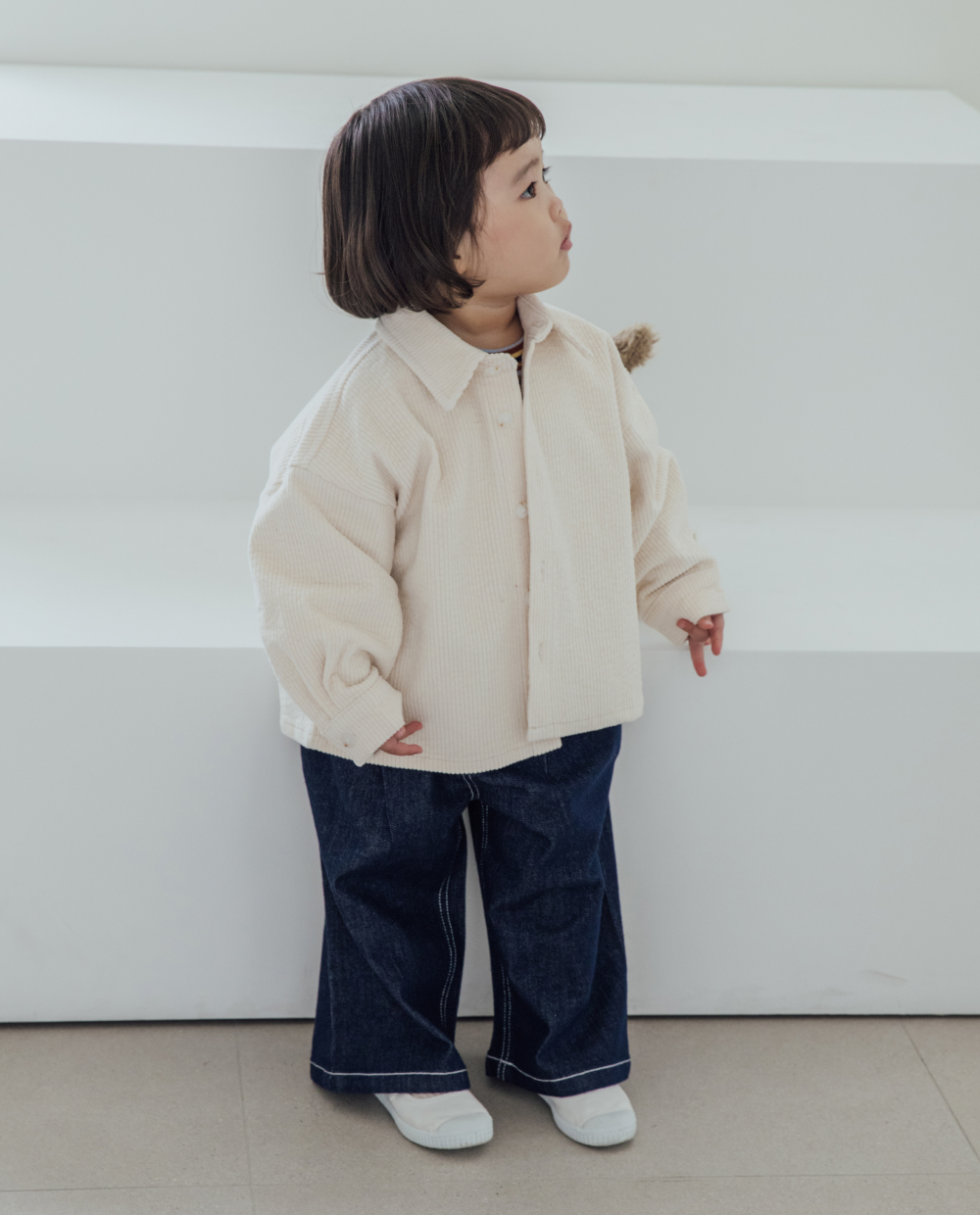 コーデュロイ ストレッチシャツジャケット