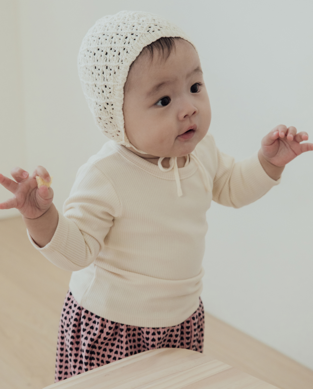 ふんわり柔らか、リブストレッチTシャツ