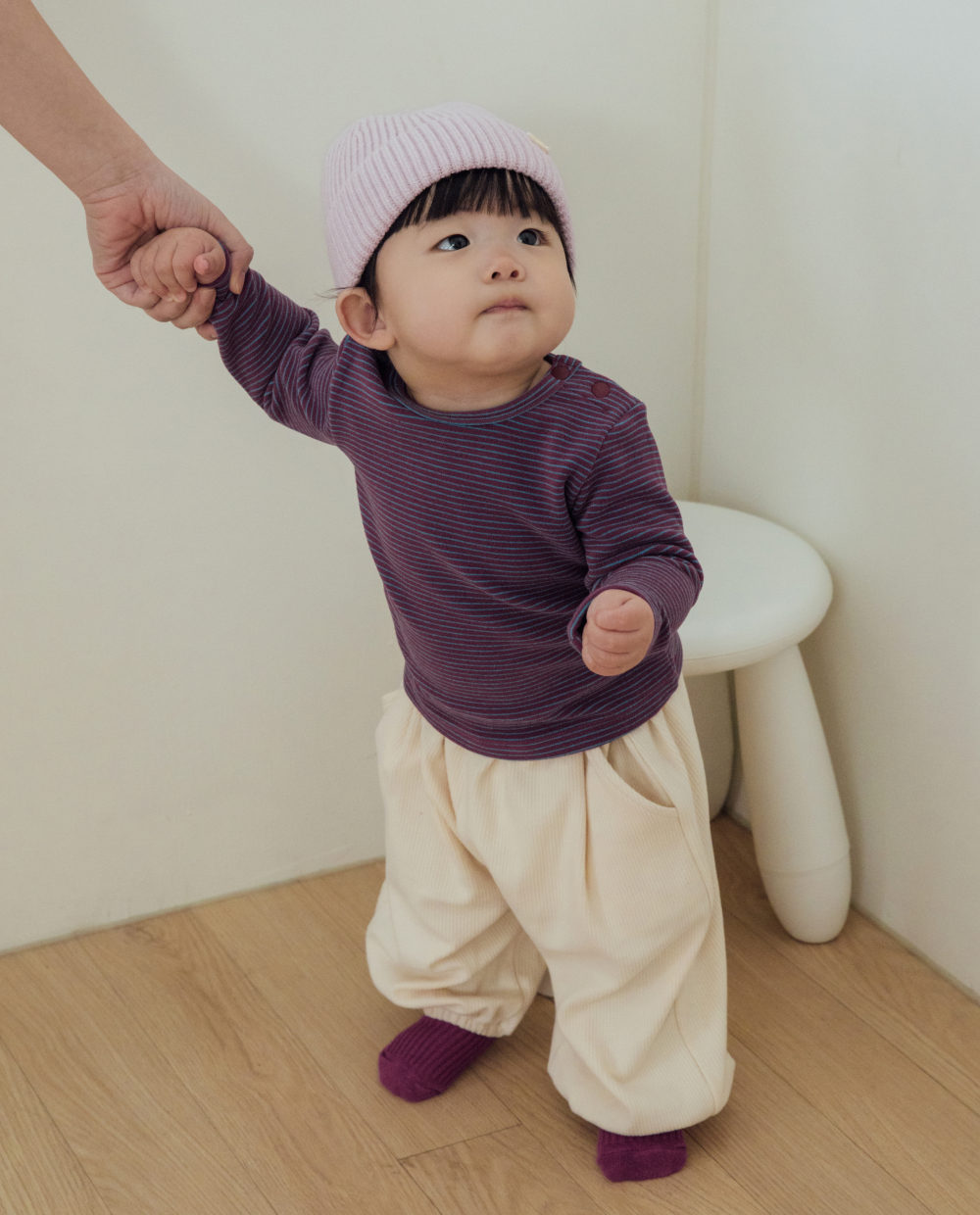 ふわふわ柔らか ストライプ Tシャツ