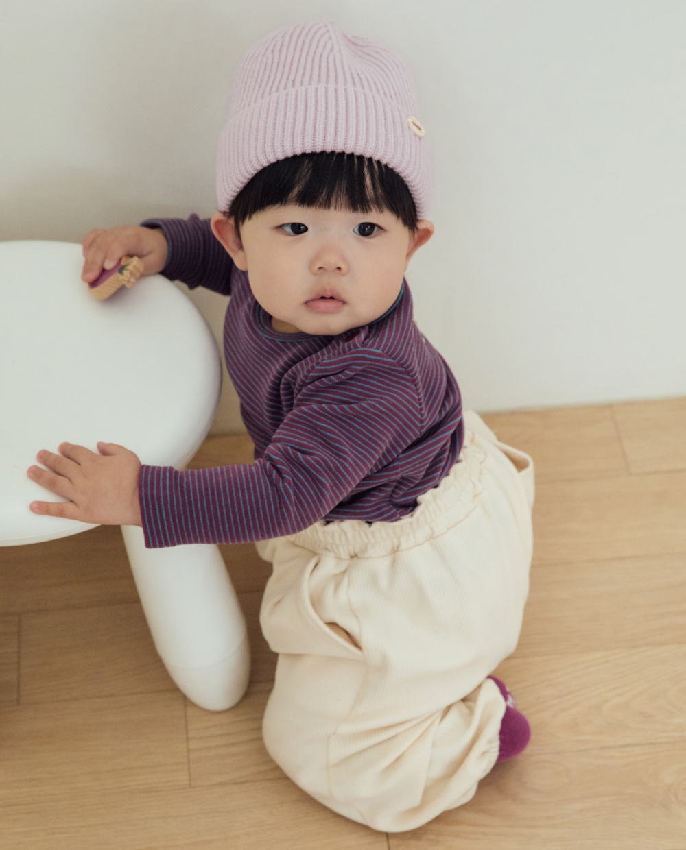 ふわふわ柔らか ストライプ Tシャツ