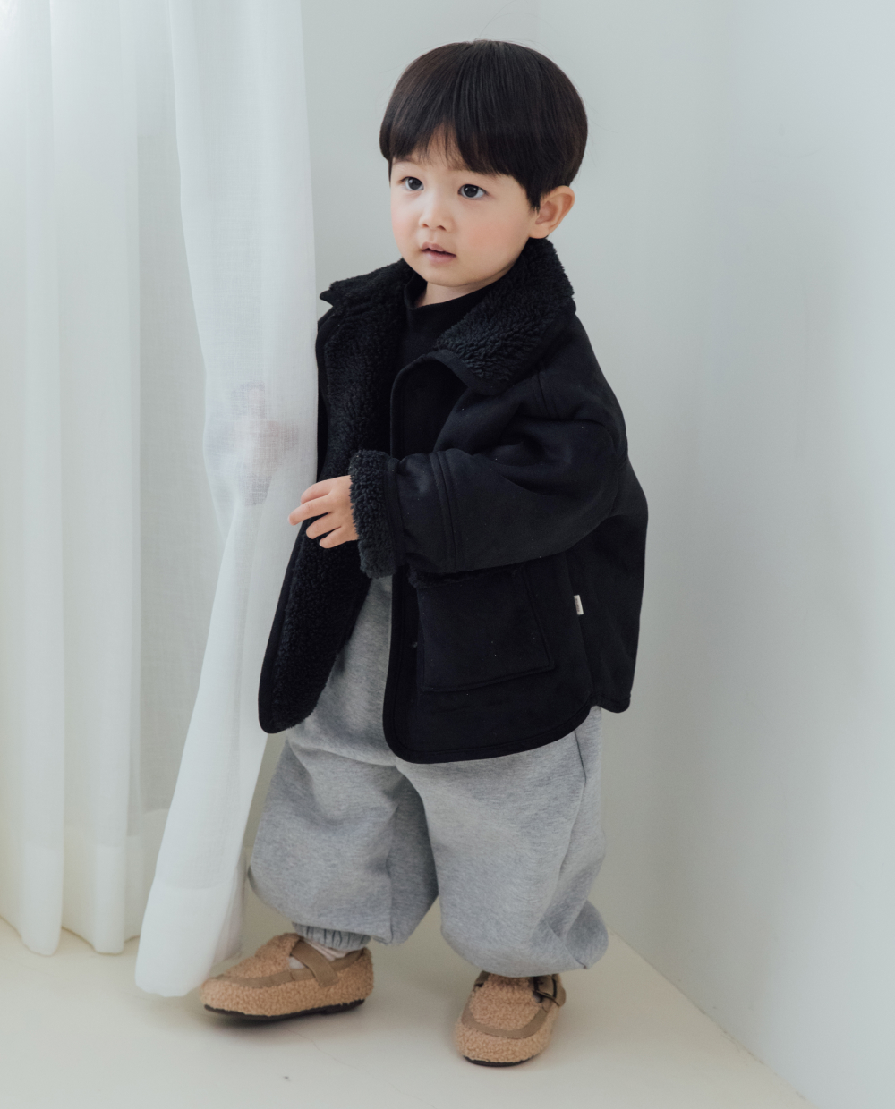 말랑 무스탕 코트
