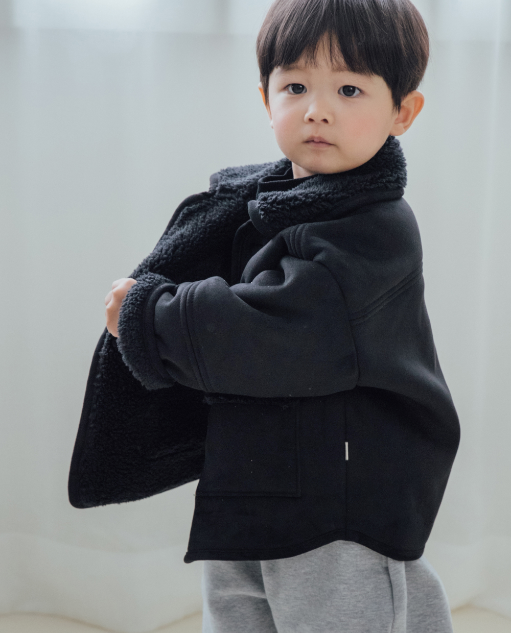 말랑 무스탕 코트
