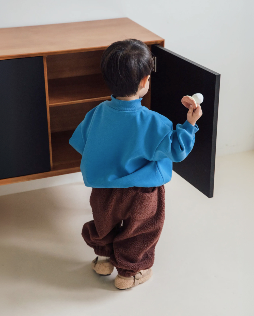 【裏起毛】ふんわりミンク タートルネック スウェット