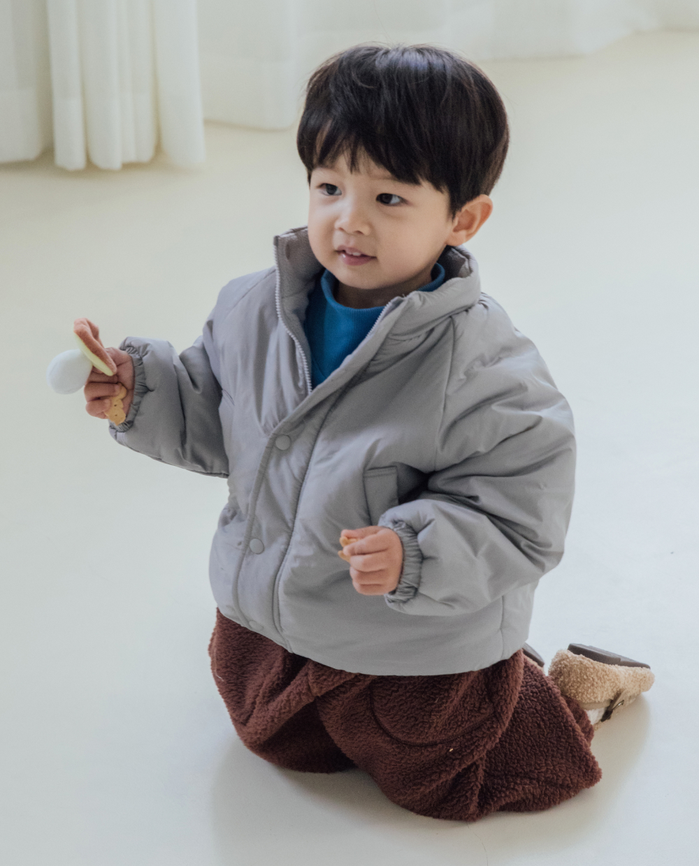 【裏起毛】ふんわりミンク タートルネック スウェット