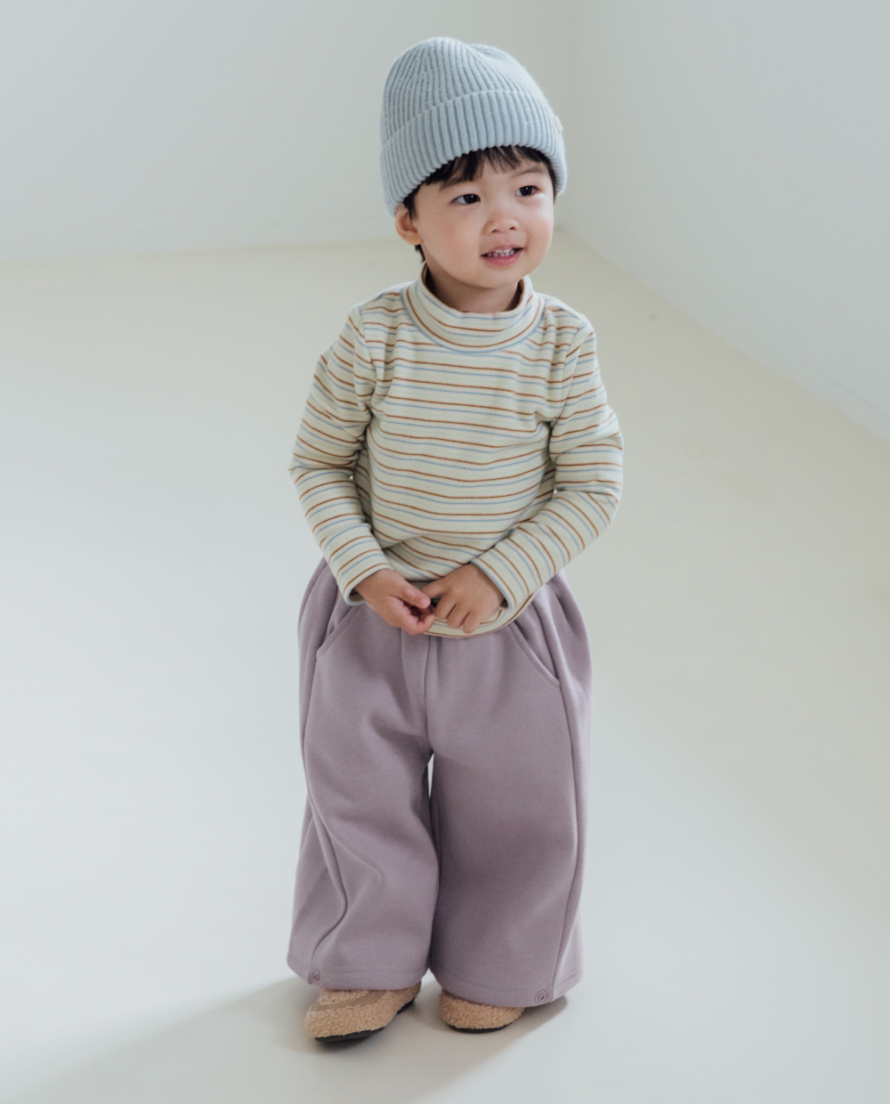[裏起毛] ふわふわミンク ワイド 2WAYパンツ