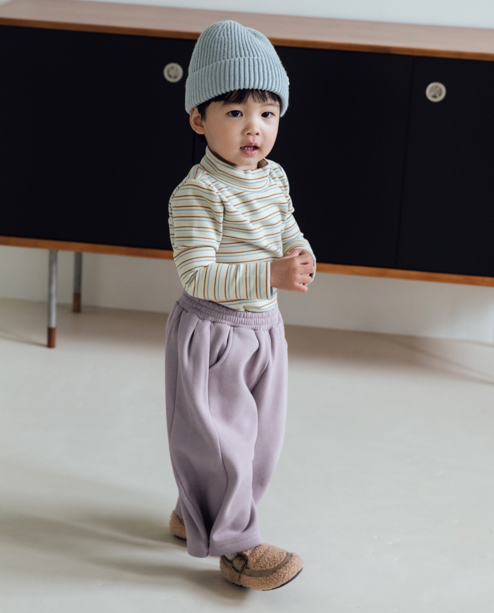 [裏起毛] ふわふわミンク ワイド 2WAYパンツ