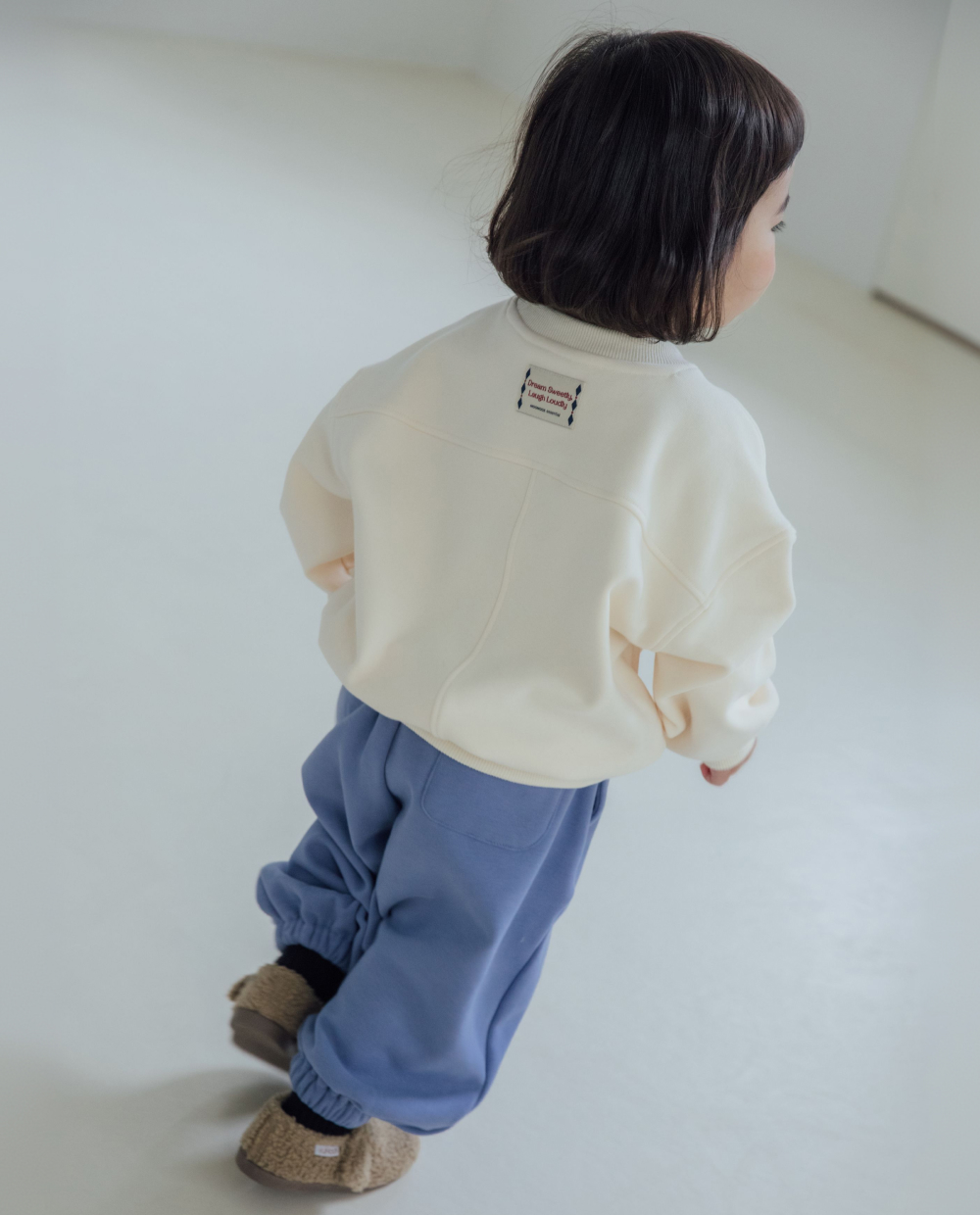 [裏起毛] ふわふわミンク ワイドジョガーパンツ