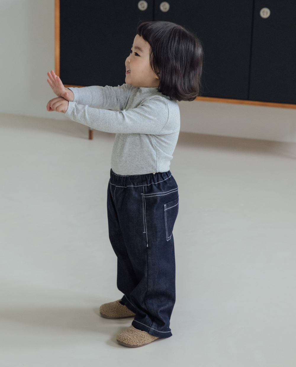 ソフティ ポワンニョン ハイネック スリムフィット Tシャツ 
